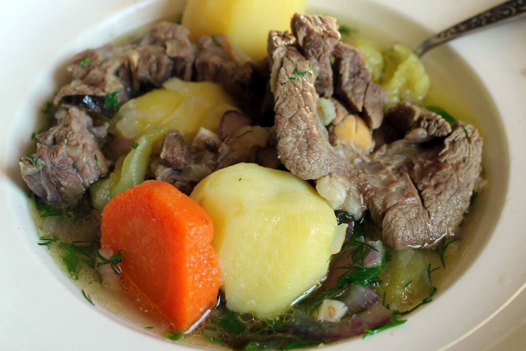 meat soup to increase men's strength